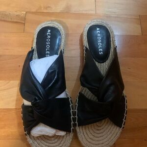 AEROSOLES Black Espadrilles Shoes
